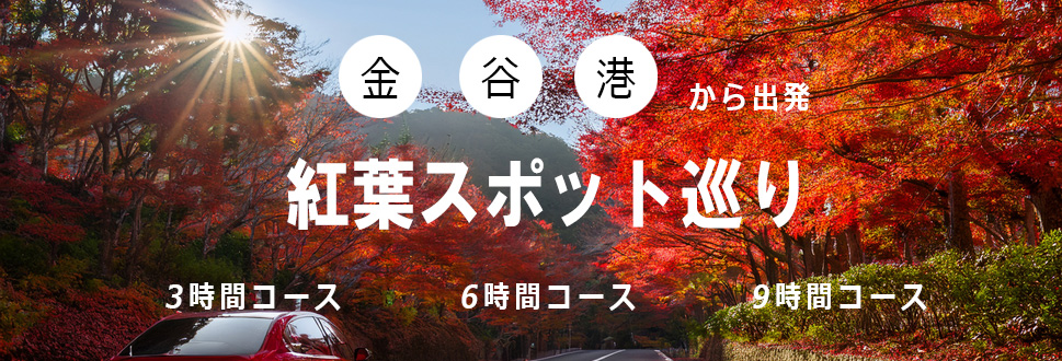 金谷港から出発紅葉コース